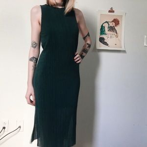 Emerald Green Column Dress